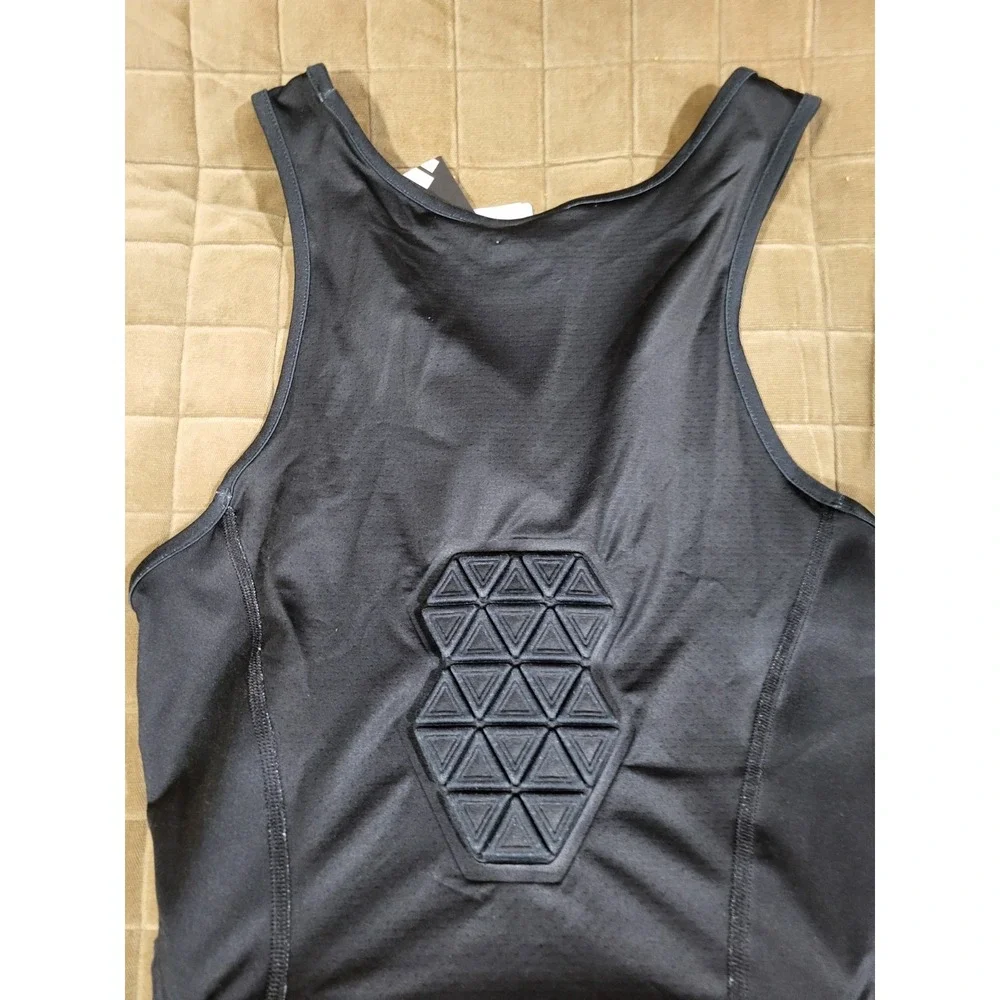Adidas Mens Alphaskin Force Tank Top Size 2XL Padded Basketball Black NWT